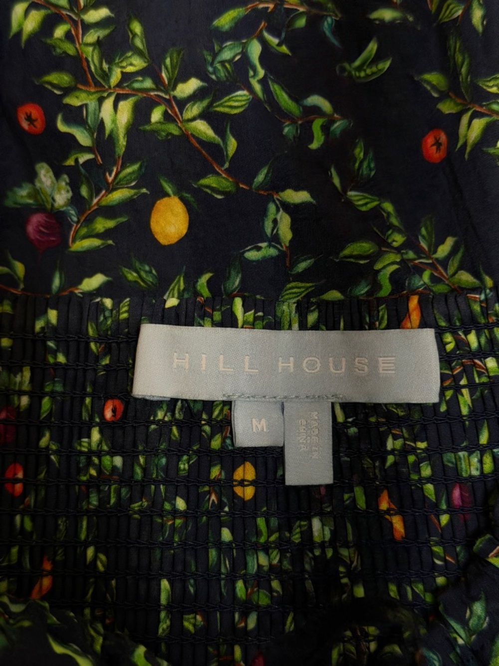 Ophelia Nap Dress in Midnight Garden Poplin - Picture 4 of 4
